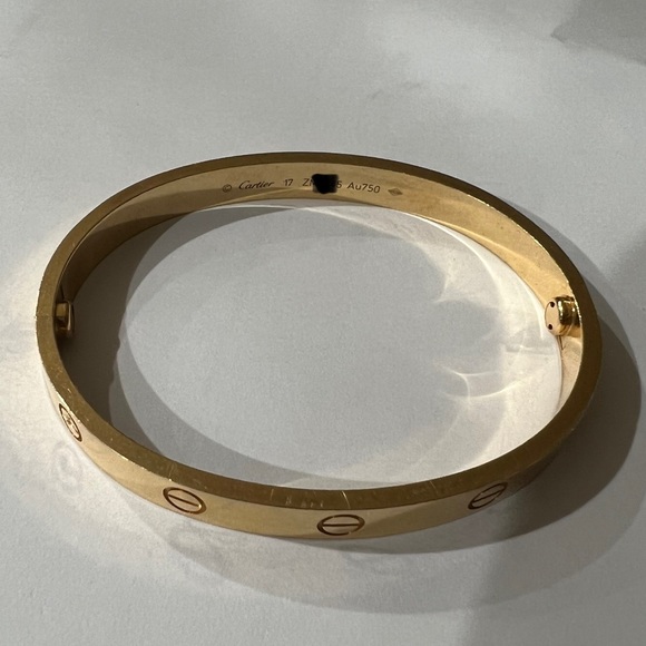 Authentic Cartier Love Bracelet size 17 gold color firm price - Picture 3 of 7